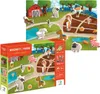 A magnetic farm playset box with a scene of a farm and magnetic pieces displayed. Podgląd zdjęcia produktu