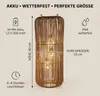 formano Solarlaterne Garten Rattan-Look Laterne 3 LED Produktbild-Vorschau 4