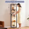 EDISHINE Stehlampe Dimmbar Wohnzimmer Schwarz, Standleuchte Produktbild-Vorschau 5