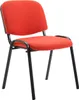 Besucherstuhl Ken V2 Stoff rot Produktbild-Vorschau 1