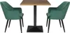 A square table with two chairs, presented on a white background. Anteprima dell’immagine prodotto