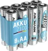 ANSMANN 8x NiMH Akku AA Mignon 1.2V 2100mAh, 1000x Produktbild-Vorschau 1