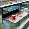 Faltbarer Balkon-Tisch für das Geländer 60×37cm Gdmokle Produktbild-Vorschau 2