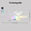 Deckenventilator mit Beleuchtung und Fernbedienung 32W LED Produktbild-Vorschau 4