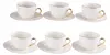 Komplet 6 Filiżanek Porcelanowych Ze Spodkiem 250Ml Aurora Podgląd zdjęcia produktu 4