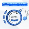 Health Rise Smart Hula Hoop Blau | mit Zähler & Bauchgurt | Produktbild-Vorschau 4