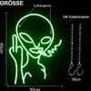 Alien Neonlicht Dekoleuchten Neon Schild Gaming Neon Sign, Produktbild-Vorschau 5