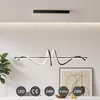 JDONG LED-Pendelleuchte, 90cm Schwarze Spirale Produktbild-Vorschau 4
