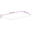 vidaXL Blat 50x40x2,5 cm prostokątny z litego drewna Podgląd zdjęcia produktu 7