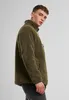 A man wearing a green fleece jacket, shown from the side. Produktbild-Vorschau