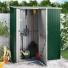 vidaXL Záhradný prístrešok zelený 180,5x97x209,5 cm Náhľad obrázku produktu 2