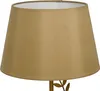 Relaxdays Tischlampe, Metallfuß, Stoffschirm, E27, HxD: Produktbild-Vorschau 7