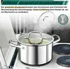 TEAMFAR Kochtopf 24cm 5,7L Edelstahl Nudeltopf Induktion Produktbild-Vorschau 5
