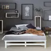 Homestyle4u Paletová posteľ 140x200 cm Posteľ z masívu Náhľad obrázku produktu 12