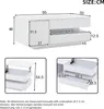 OKWISH Table basse relevable avec 1 tiroir et 1 placard, Voir les images du produit 7