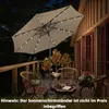 COSTWAY 300cm Sonnenschirm mit Solar-LED-Beleuchtung Produktbild-Vorschau 2