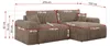 MKS MEBLE Cord Sofa L-Form, Ecksofa mit Schlaffunktion, Produktbild-Vorschau 7