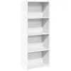 vidaXL Bibliothèque blanche 60x30x152 cm Bois composite Voir les images du produit 1