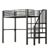 Flieks Hochbett 90x200cm mit Treppe, Etagenbett Kinderbett Produktbild-Vorschau 8
