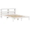 Massivholzbett ohne Matratze Weiß 140x200 cm Kiefernholz Produktbild-Vorschau 1