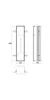 Moduł WC EMCO plus ASIS podtynkowy, 658 x 154 mm, zawias Podgląd zdjęcia produktu 4
