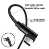 Schnellladekabel Nylon USB-C zu USB-C Ladekabel 90° Produktbild-Vorschau 3