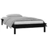 vidaXL Massivholzbett mit LEDs Schwarz 90x190 cm -  Betten Produktbild-Vorschau 6