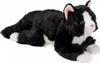 A plush toy cat lying down on a white background. Náhľad obrázku produktu