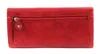 A red wallet shown from the back with a zipper pocket. Produktbild-Vorschau