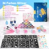 Bledras Glitzer Tattoo Set Kinder, 36 Farben Produktbild-Vorschau 11