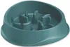 A teal-colored dog bowl with internal dividers designed to slow down eating. Náhled obrázku produktu