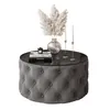 CHESTERFIELD 70 cm runder gepolsterter Couchtisch, Jasmine Produktbild-Vorschau 3