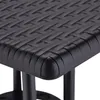 Tavolo da giardino Relaxdays effetto rattan, quadrato, Anteprima dell’immagine prodotto 6