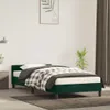 Estructura de cama sin colchón, color verde oscuro, 80x200 Vista previa de la imagen del producto 2