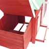 vidaXL Kurník s hnízdem pro slepice červený 190x72x102 cm Náhled obrázku produktu 4