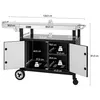 Royal Gourmet Grillwagen mit Klappbarem Seitentisch, Produktbild-Vorschau 3