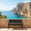 Gartenbank MALLORCA mit Sitzkissen | in Holzoptik, Produktbild-Vorschau 5