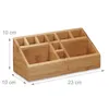 relaxdays 10020248_0 relaxdays Schreibtisch-Organizer braun Anteprima dell’immagine prodotto 3