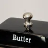 Butterdose, Schwarz, klein, Eisen, Aluminium, Dose, Produktbild-Vorschau 2