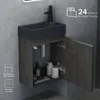 doporro Petit Meuble de Salle de Bain Suspendu 46cm Voir les images du produit 4