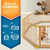 KIDUKU Parc 7,2M jaune avec porte incluse Parc bébé Voir les images du produit 2