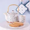 Teiera Clayre & Eef con filtro 700 ml Fiori di Anteprima dell’immagine prodotto 3