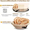 25cm Rattan Gärkorb Set 10-teilig – Komplettes Brotback-Set Produktbild-Vorschau 5