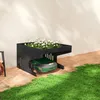 QEENTOE Stahl Mähroboter Garage 70 x 60 x 43 cm, Anthrazit Produktbild-Vorschau 6