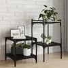 vidaXL Policová doska 4 ks čierna 40 x 40 x 1,5 cm Materiál Náhľad obrázku produktu 2