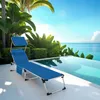 Chaise longue en aluminium Aurelie, rembourrée et pliable - Voir les images du produit 9