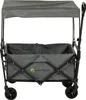 A gray folding wagon with a canopy is shown against a white background. Produktbild-Vorschau