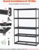 Regały magazynowe VEVOR, 1361 kg, 5 półek, solidne regały Podgląd zdjęcia produktu 5