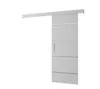Posuvné dveře se stříbrným úchytem SALOME 4 - 80 cm, bílé Náhled obrázku produktu 2