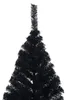vidaXL Künstlicher Halb-Weihnachtsbaum mit Ständer Schwarz Produktbild-Vorschau 5